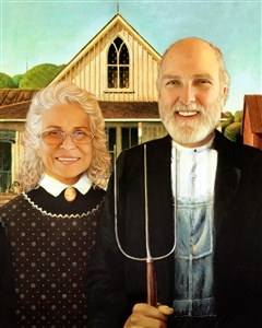 Personalized American Gothic Masterpiece from Photos