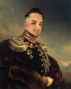 Custom Masterpiece and Royal Portrait of Prince Andrei Obolensky from Photo