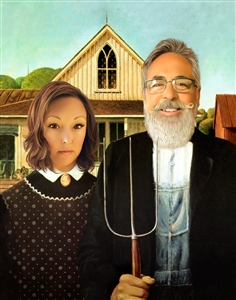 Personalized American Gothic Masterpiece from Photos