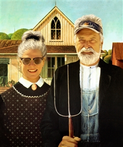 Personalized American Gothic Masterpiece from Photos