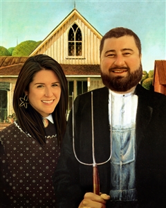 Personalized American Gothic Masterpiece from Photos