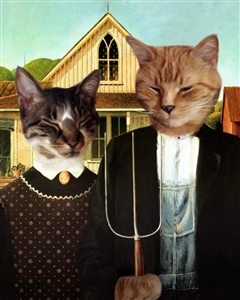 Personalized American Gothic Masterpiece from Photos