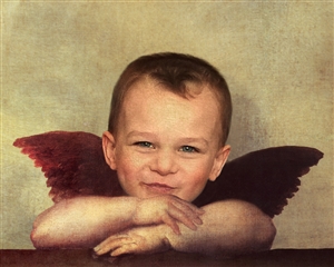 Custom Renaissance Portrait Angel from Photo