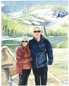 Hand-Painted Watercolor Portraits from Photos | Custom Watercolor Painting from Photo