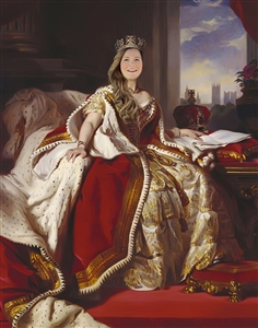 Custom Royal Portrait Queen Victoria from Photo