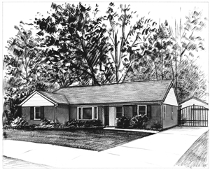 Hand Painted Ink Rendering Portraits from Photos