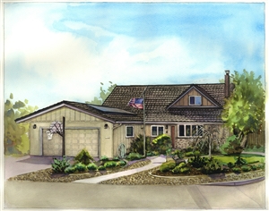 Hand-Painted Watercolor Portraits from Photos | Custom Watercolor Painting from Photo