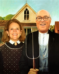 Personalized American Gothic Masterpiece from Photos