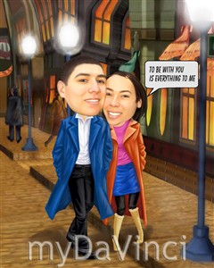 Date Love Caricature from Photos