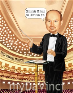 Conductor Caricature from Photos