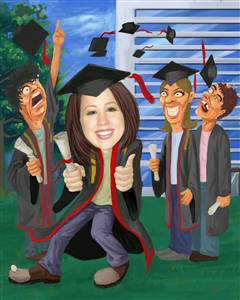 Graduation Caricature from Photo