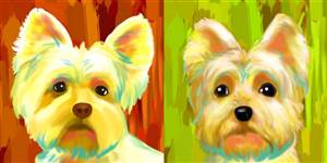 Pop Art 2-Panels from Photos