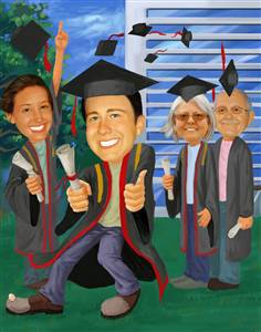 Graduation Caricature from Photo