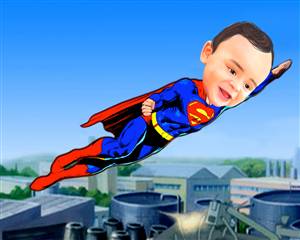 Superman Caricature from Photo