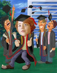 Graduation Caricature from Photo