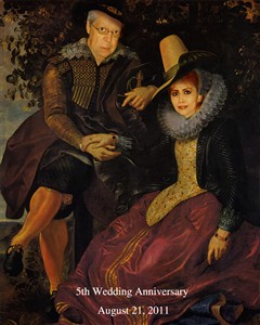 Custom Renaissance Portrait Artist and His Wife from Photos