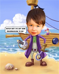 Pirate Caricature from Photo