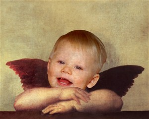 Custom Renaissance Portrait Angel from Photo