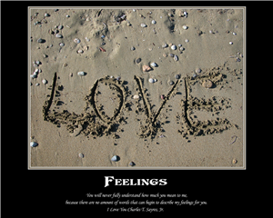 The Feelings - Inspirational Print with Custom Text