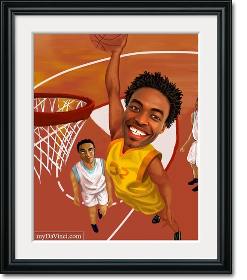 Basketball Caricature  Caricature, Custom cartoons, Basketball players