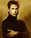 Brad Pitt Oil Painting Giclee