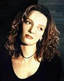 Uma Thurman Oil Painting Giclee