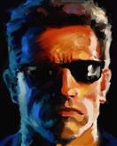 Arnold Schwarzenegger Oil Painting Giclee