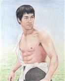 Bruce Lee Colored Pencil Portrait Print