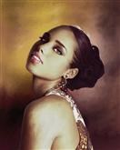 Alicia Keys Oil Painting Giclee