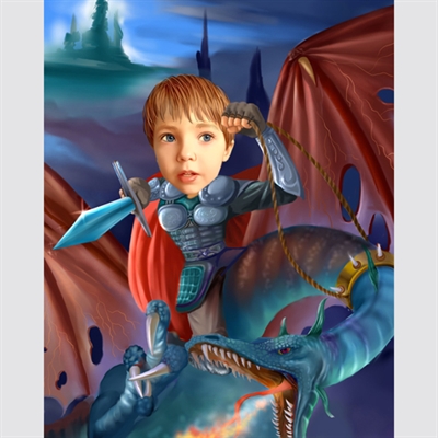 Eragon Super Power Boy Caricature from Photo,by myDaVinci - myDaVinci
