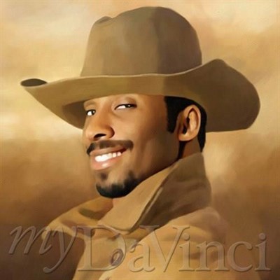 Kobe Bryant Oil Painting Giclee with A Cowboy Hat,by myDaVinci - myDaVinci