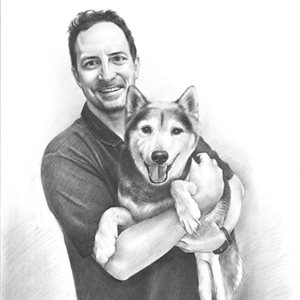 Personalized Gift for Boyfriend CUSTOM DRAWING from Photo Pencil