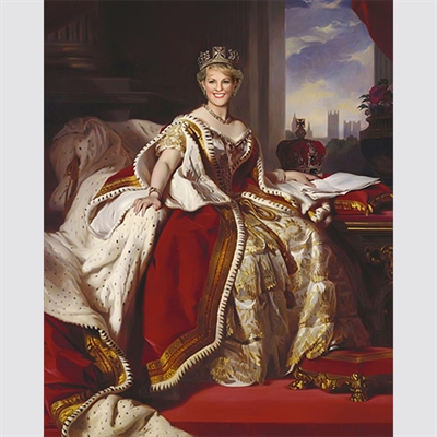 Custom Royal Portrait Queen Victoria From Photo