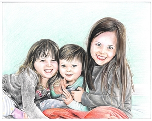 Hand Drawn Colored Pencil Portraits from Photos | Colored Pencil Drawings from Photos
