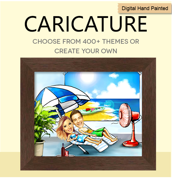 caricature products (Hand Painted Faces)