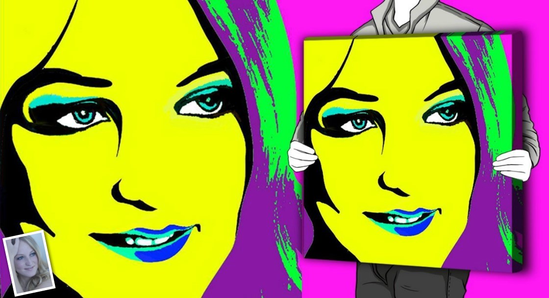 Pop Art 1 Panel from Photos | myDaVinci