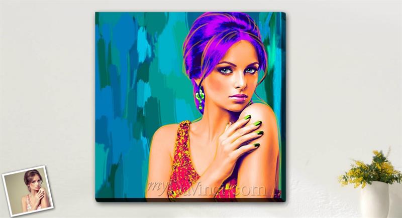 Pop Art 1 Panel from Photos | myDaVinci