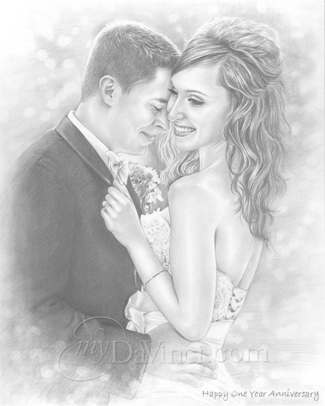 Valentine's Day Drawing, How to Draw a Romantic Couple ( Pencil Sketch  Drawing)