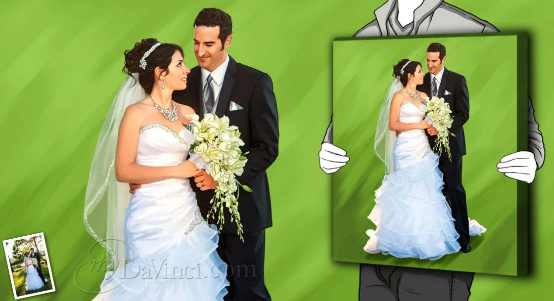 Leonardo's Pop of A Young Wedding Couple with Wedding Dress,by myDaVinci | myDaVinci