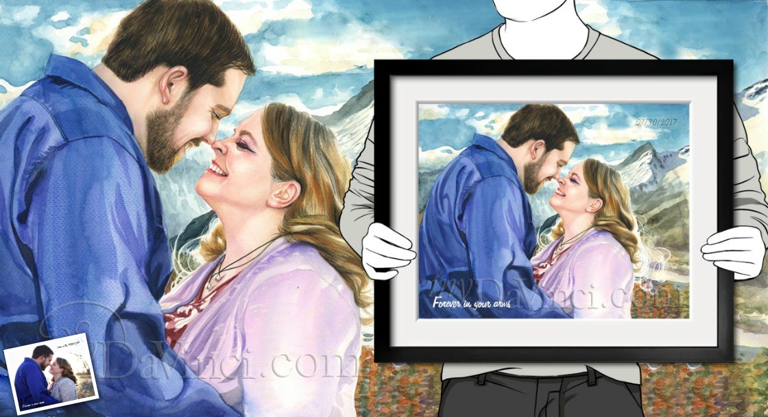 Hand Painted Watercolor from Photos | myDaVinci