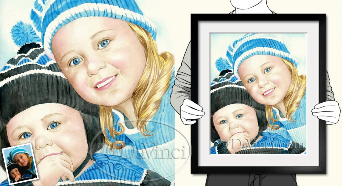 Hand Painted Watercolor from Photos | myDaVinci