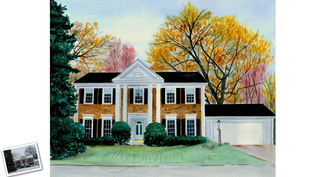 Hand Painted Watercolor from Photos | myDaVinci