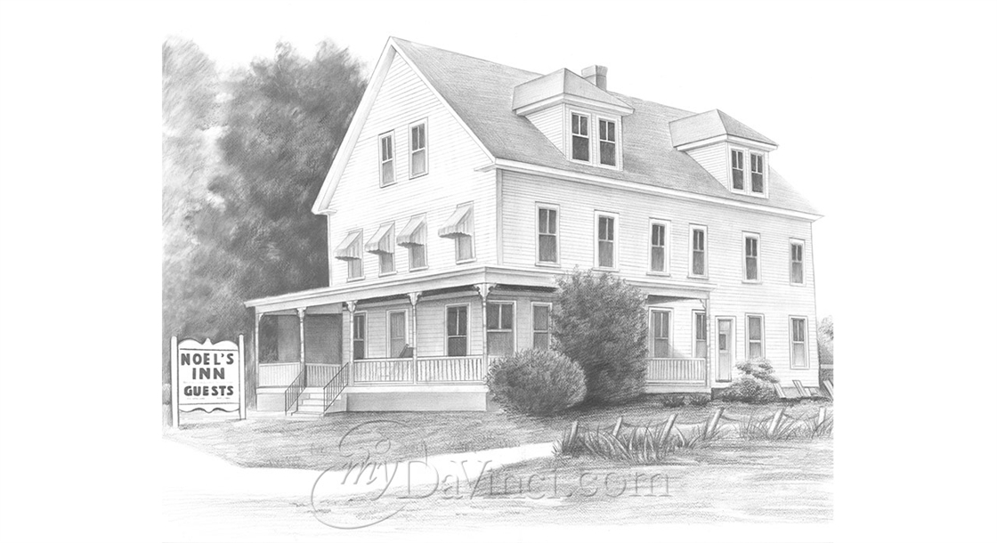 Hand Drawn Pencil Sketch House Portrait from A Photo | myDaVinci