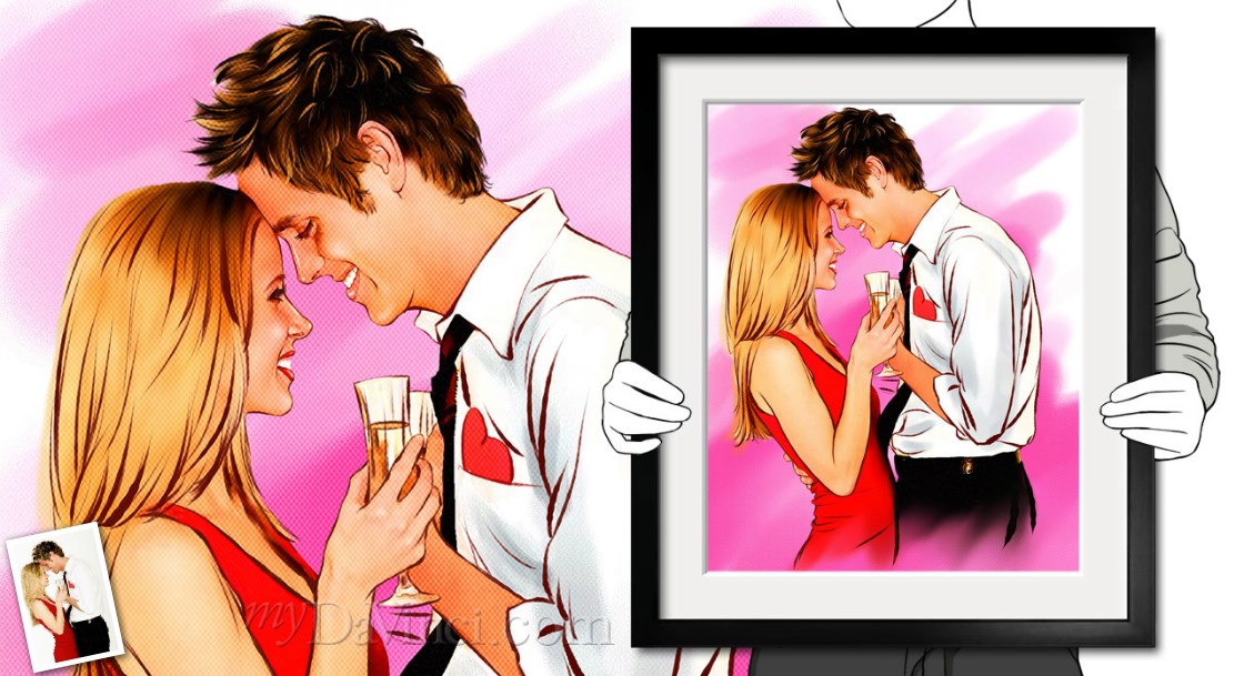 Watercolor Pop Art Portraits from Photos,by myDaVinci | myDaVinci