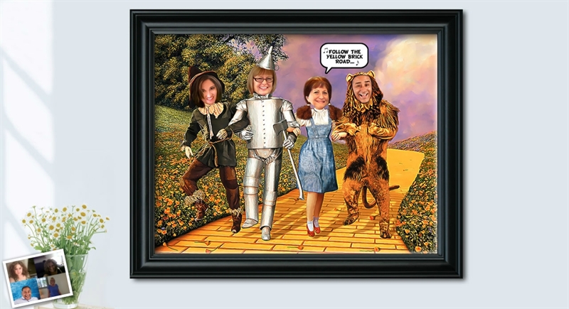 Custom Caricature of the Wizard of Oz,Custom Portrait,by myDaVinci | myDaVinci