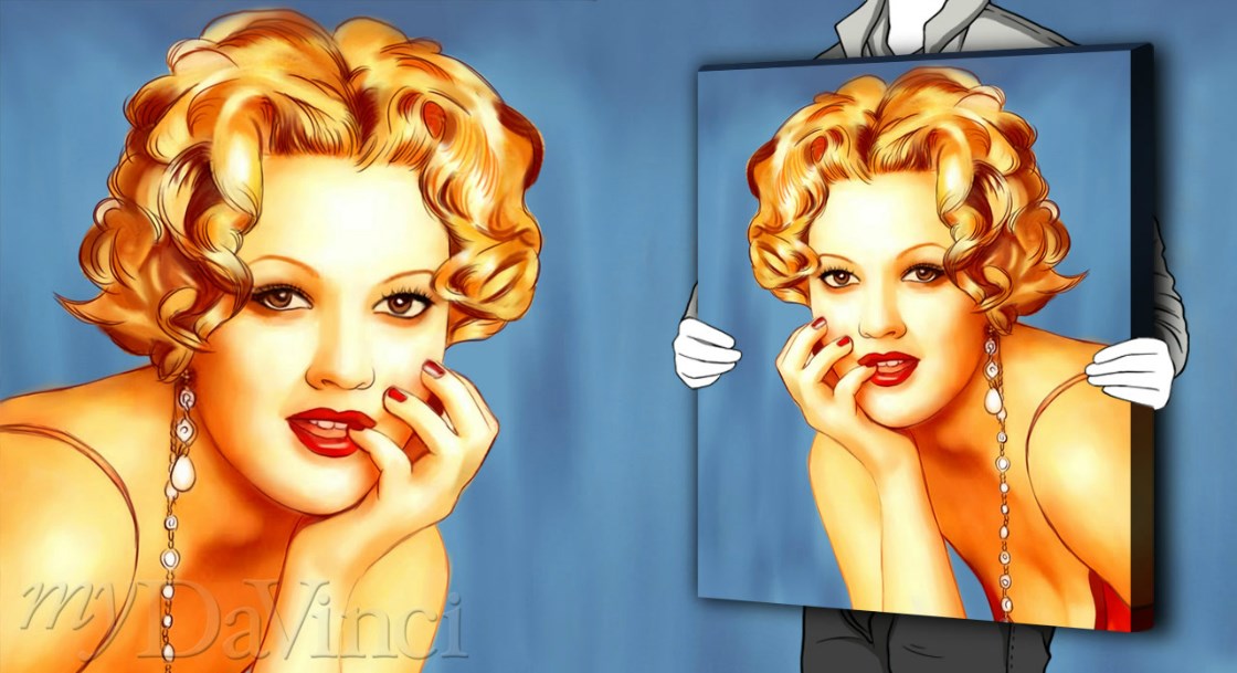 Drew Barrymore Pop Art Print | myDaVinci