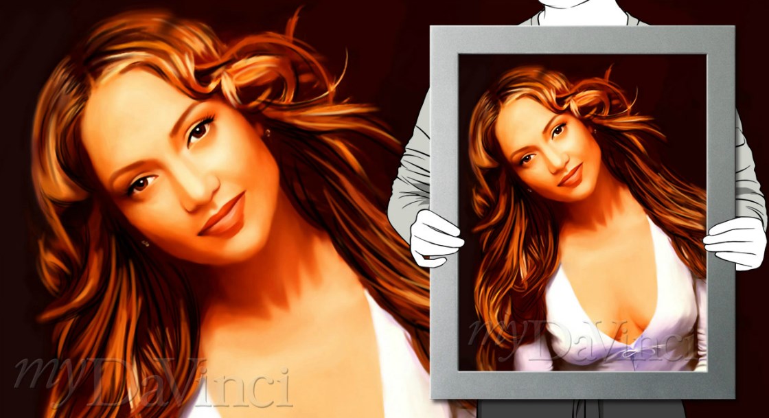 Jennifer Lopez Pop Art  | myDaVinci