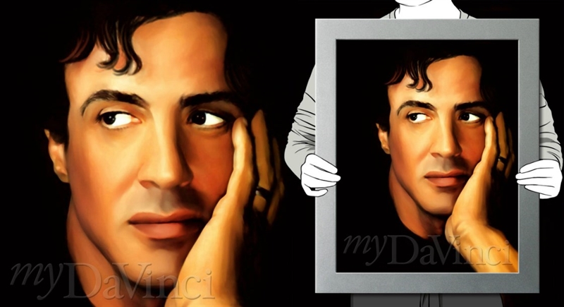 Sylvester Stallone Pop Art Print | myDaVinci