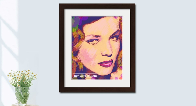 Lauren Bacall Pop Art Print | myDaVinci