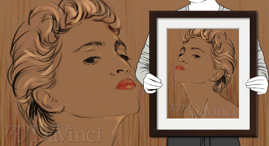 Madonna Abstract Pop Art Print | myDaVinci